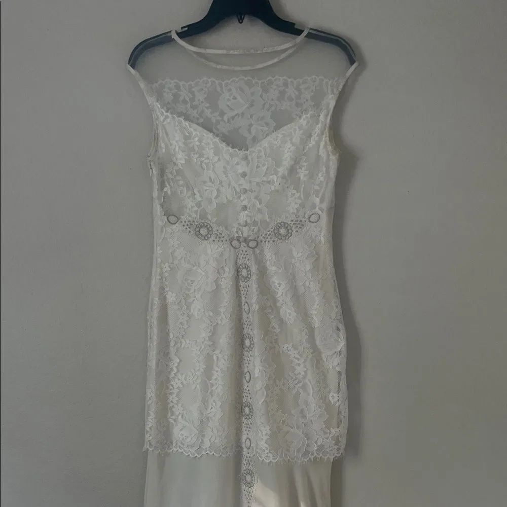 Vintage Claire Pettibone Sleeveless Wedding Dress In Size 8 — image 5 of 8